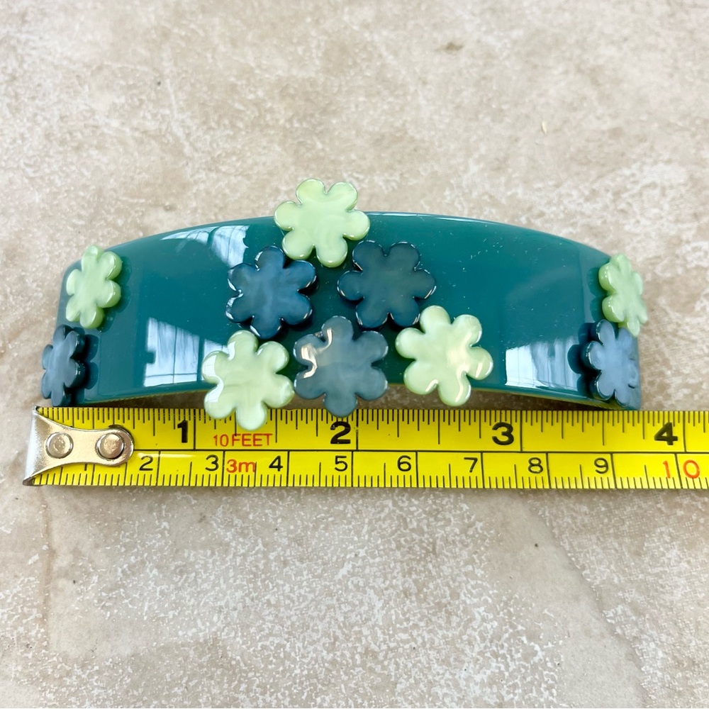 Blue & Green Floral Appliqué Barrette – Urban Outfitters – Never Worn!